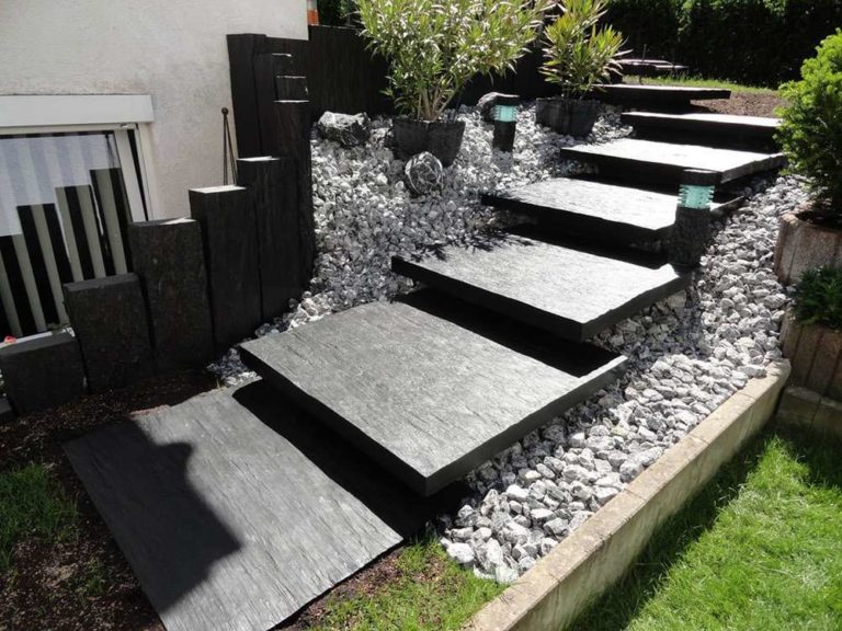 escalier ardoise 11 - Merlevenez Morbihan